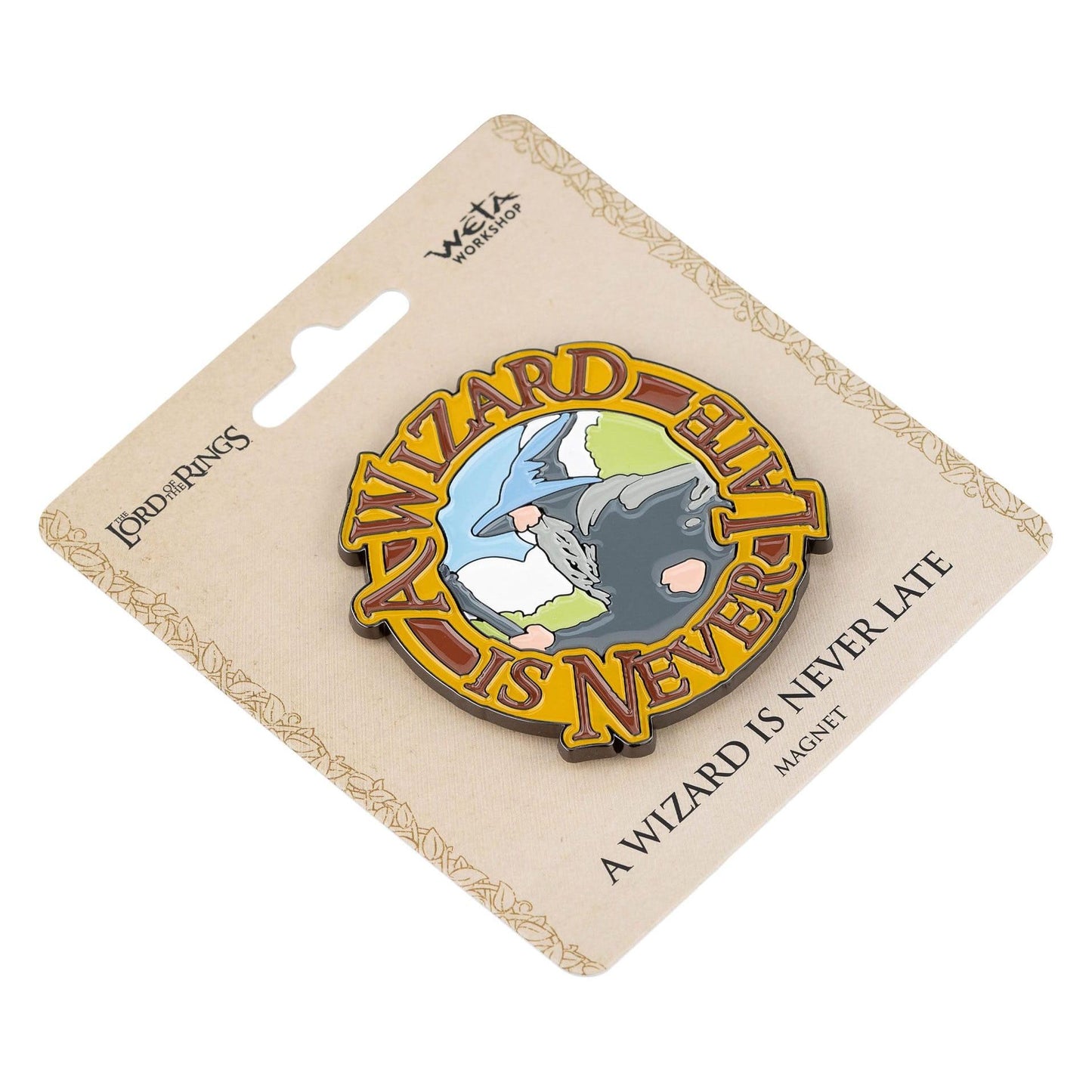 Weta The Lord of the Rings Gandalf A Wizard Is Never Late Enamel Magnet PRE-ORDER