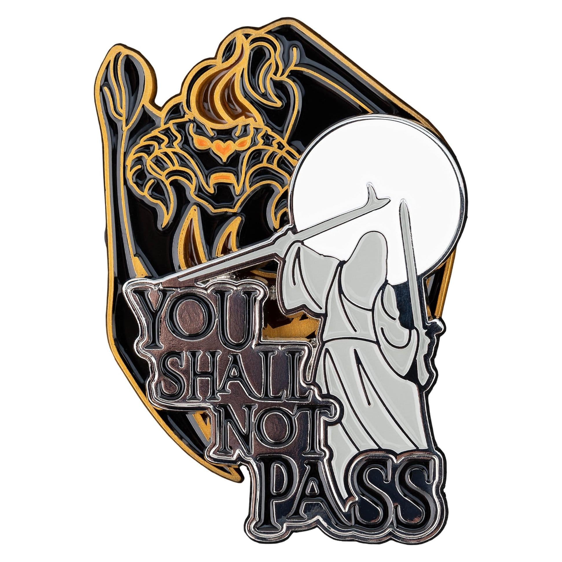Weta The Lord of the Rings You Shall Not Pass Collectors Pin Badge 2-Pack PRE-ORDER