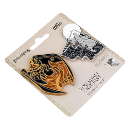 Weta The Lord of the Rings You Shall Not Pass Collectors Pin Badge 2-Pack PRE-ORDER