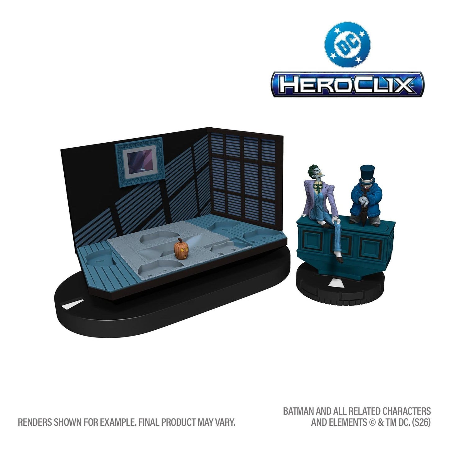 WizKids DC HeroClix SwitchClix Minifigures with Base The Long Halloween Team Base PRE-ORDER