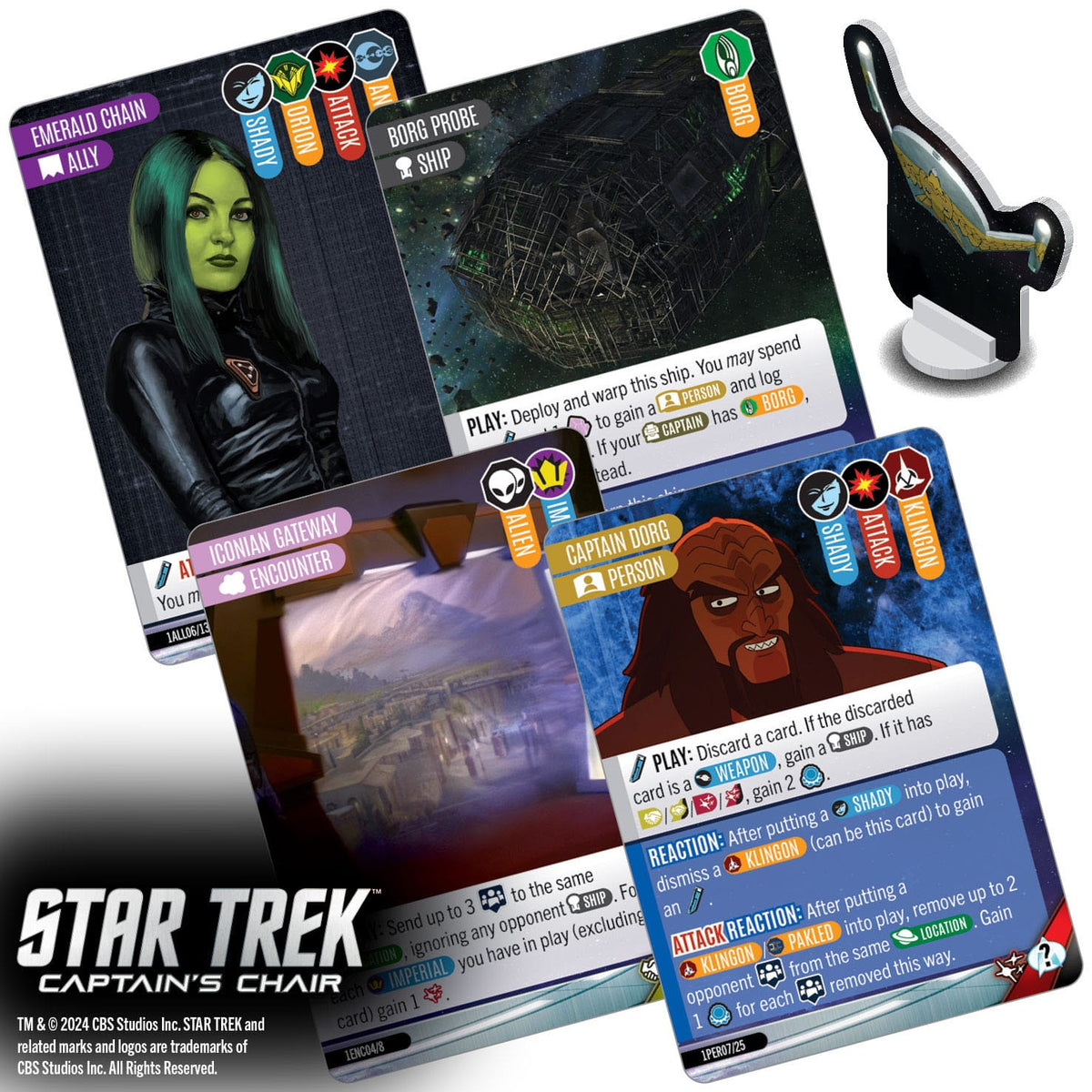 WizKids Star Trek: Captain's Chair Card Game PRE-ORDER