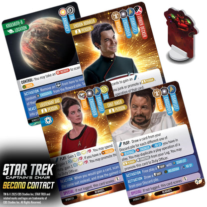WizKids Star Trek Captains Chair Second Contact Card Game PRE-ORDER