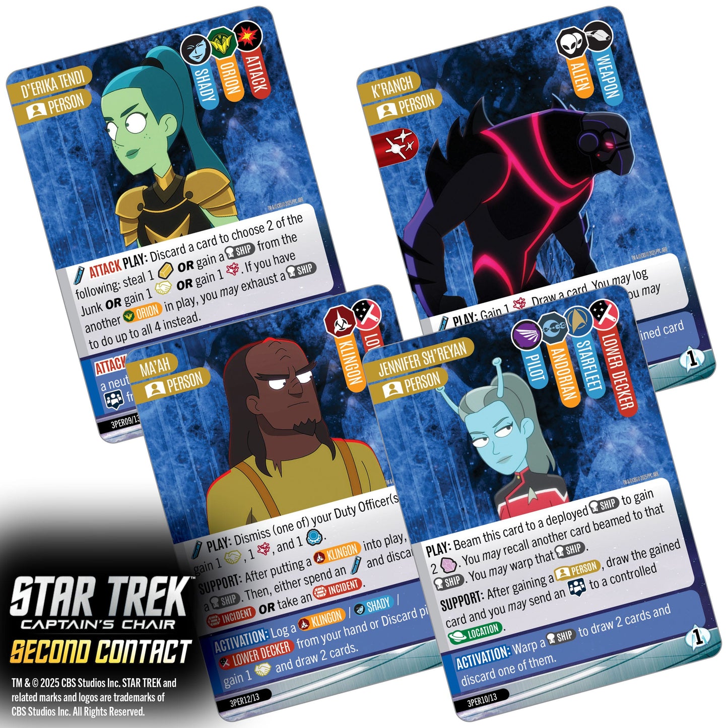 WizKids Star Trek Captains Chair Second Contact Card Game PRE-ORDER