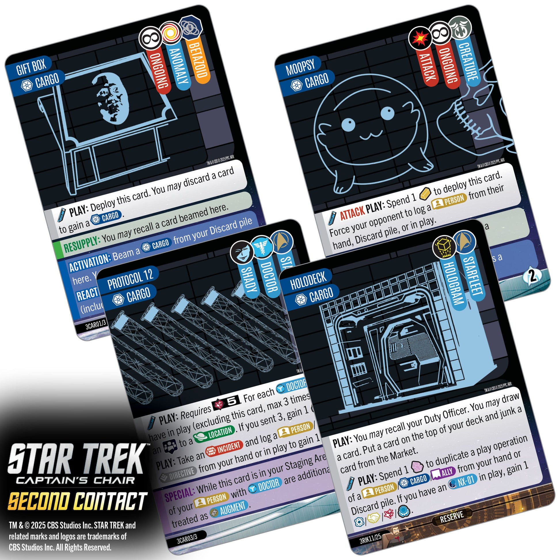 WizKids Star Trek Captains Chair Second Contact Card Game PRE-ORDER