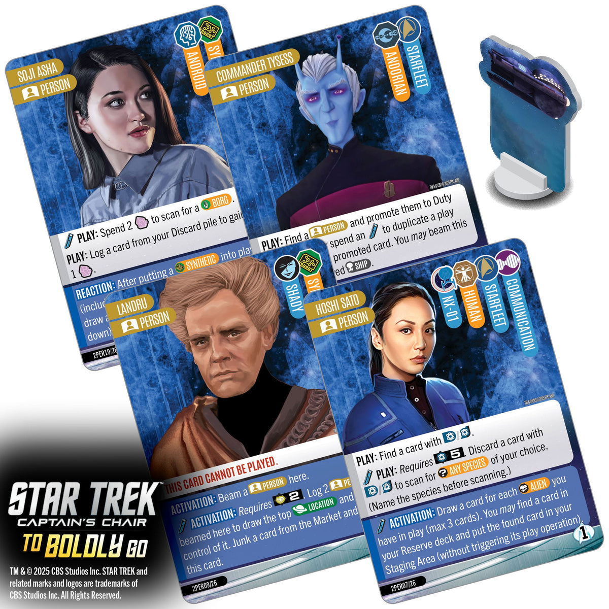 WizKids Star Trek: Captain's Chair To Boldly Go Card Game PRE-ORDER