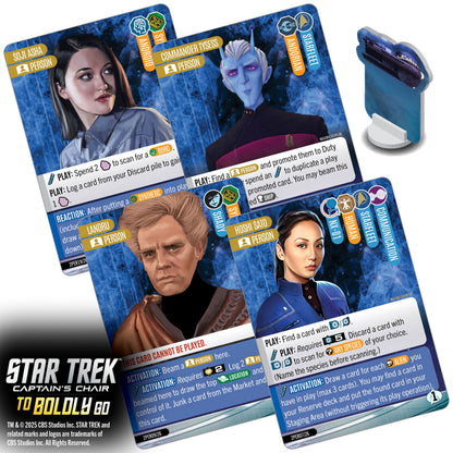 WizKids Star Trek: Captain's Chair To Boldly Go Card Game PRE-ORDER