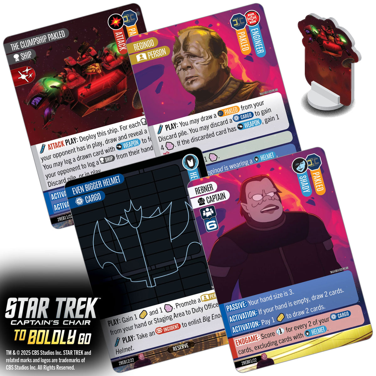 WizKids Star Trek: Captain's Chair To Boldly Go Card Game PRE-ORDER