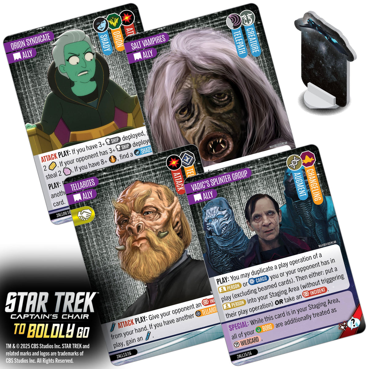 WizKids Star Trek: Captain's Chair To Boldly Go Card Game PRE-ORDER