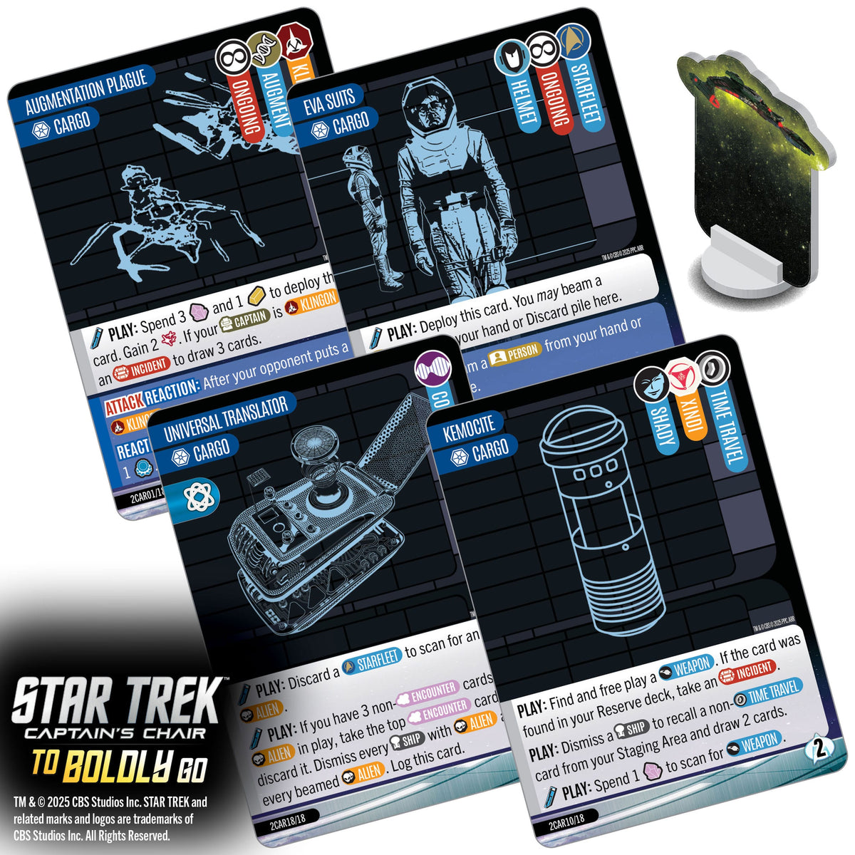 WizKids Star Trek: Captain's Chair To Boldly Go Card Game PRE-ORDER