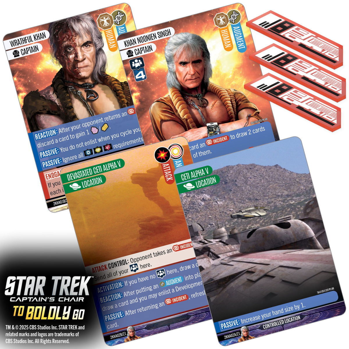 WizKids Star Trek: Captain's Chair To Boldly Go Card Game PRE-ORDER