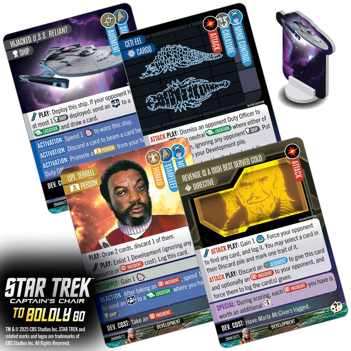 WizKids Star Trek: Captain's Chair To Boldly Go Card Game PRE-ORDER