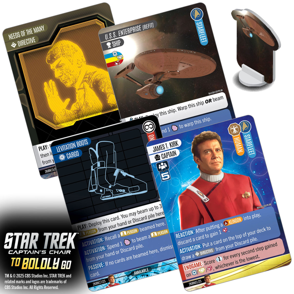 WizKids Star Trek: Captain's Chair To Boldly Go Card Game PRE-ORDER