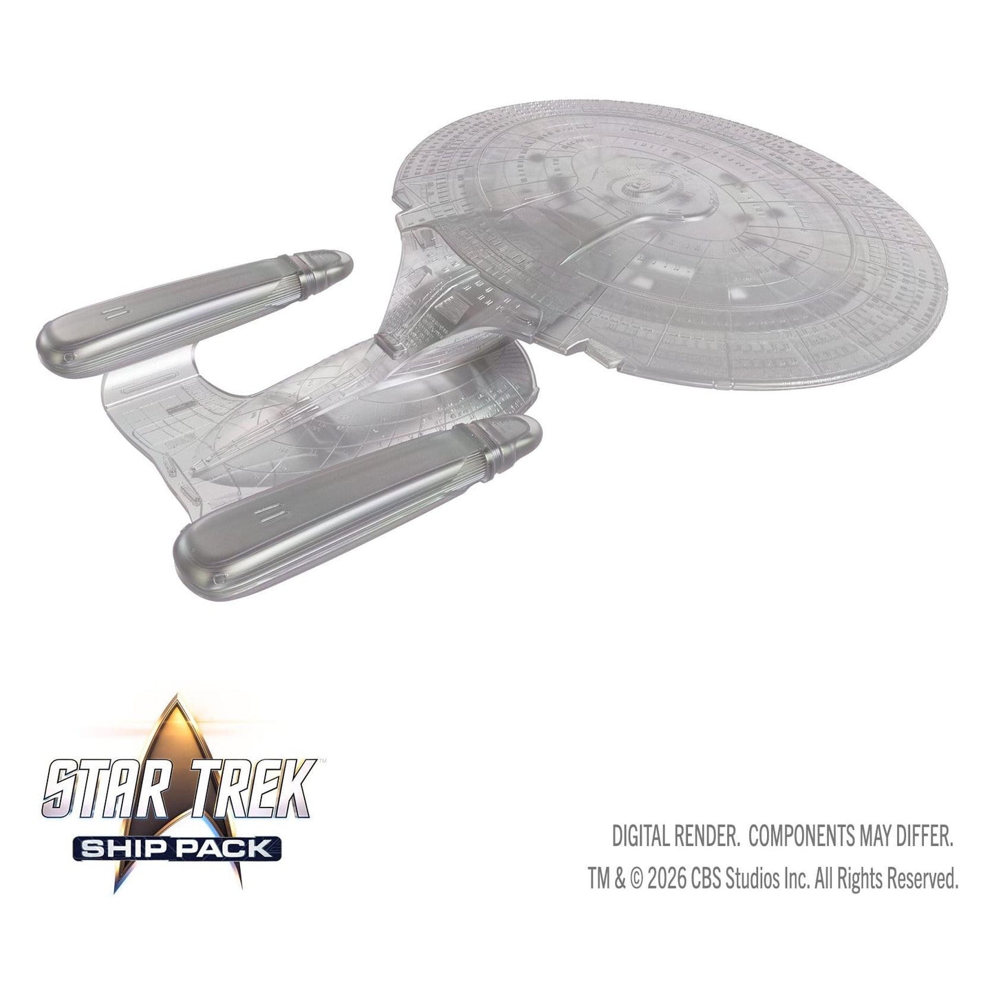 WizKids Star Trek Ship Pack U.S.S. Enterprise 60th Anniversary Edition Prepainted Miniatures PRE-ORDER