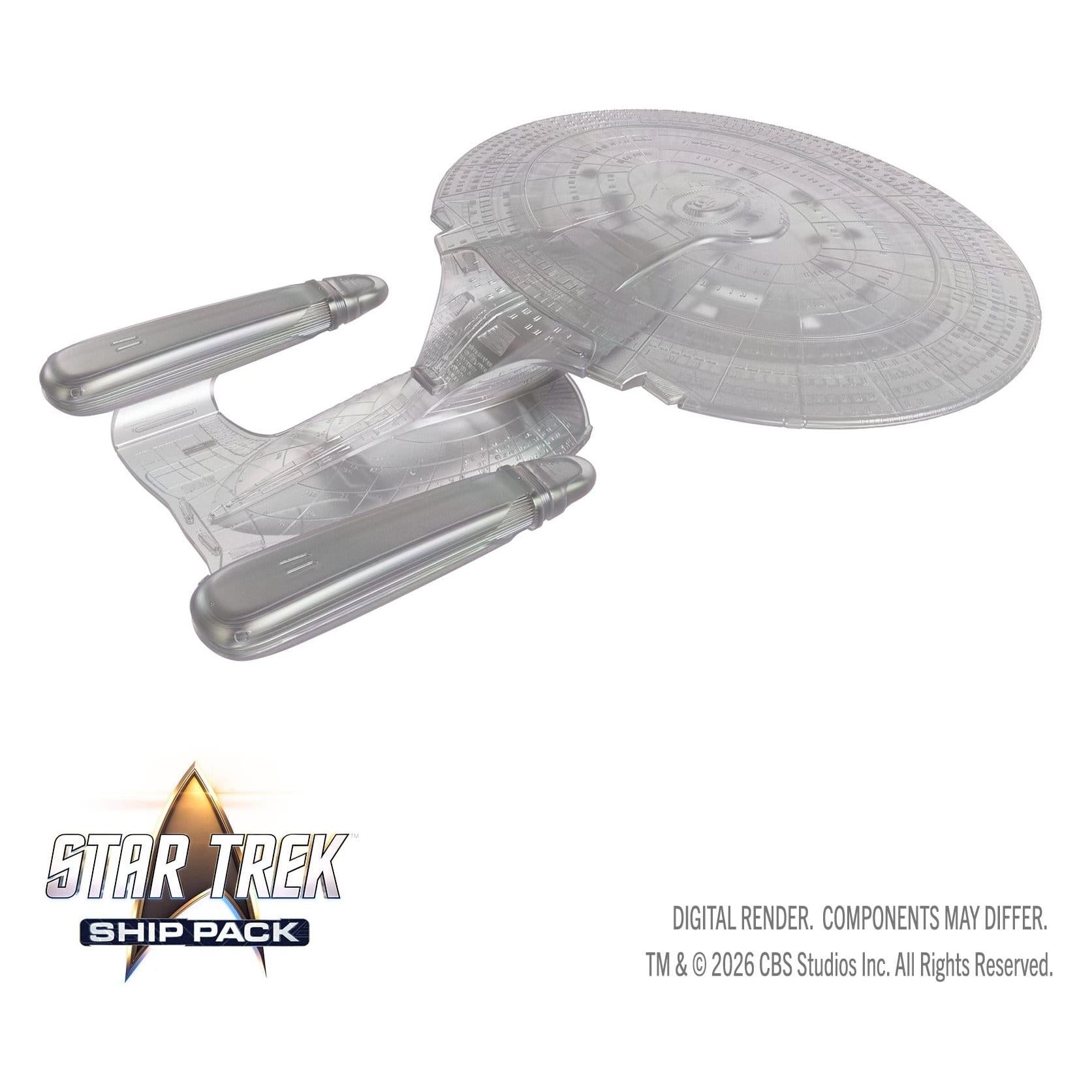 WizKids Star Trek Ship Pack U.S.S. Enterprise 60th Anniversary Edition Prepainted Miniatures PRE-ORDER