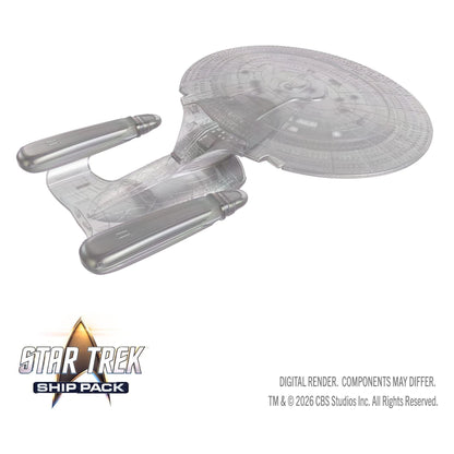 WizKids Star Trek Ship Pack U.S.S. Enterprise 60th Anniversary Edition Prepainted Miniatures PRE-ORDER