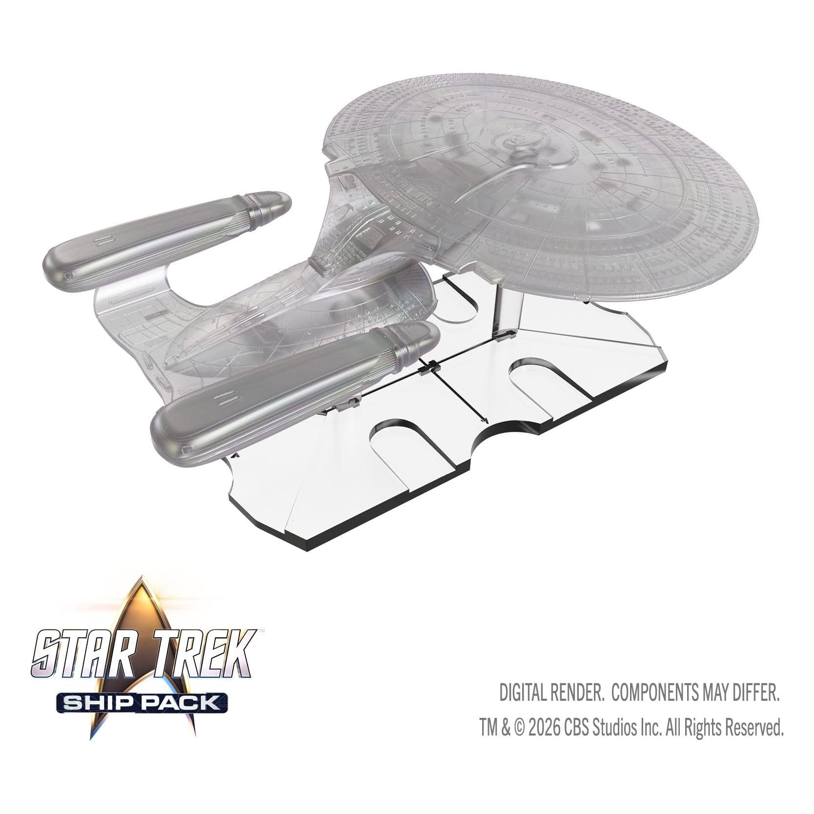 WizKids Star Trek Ship Pack U.S.S. Enterprise 60th Anniversary Edition Prepainted Miniatures PRE-ORDER