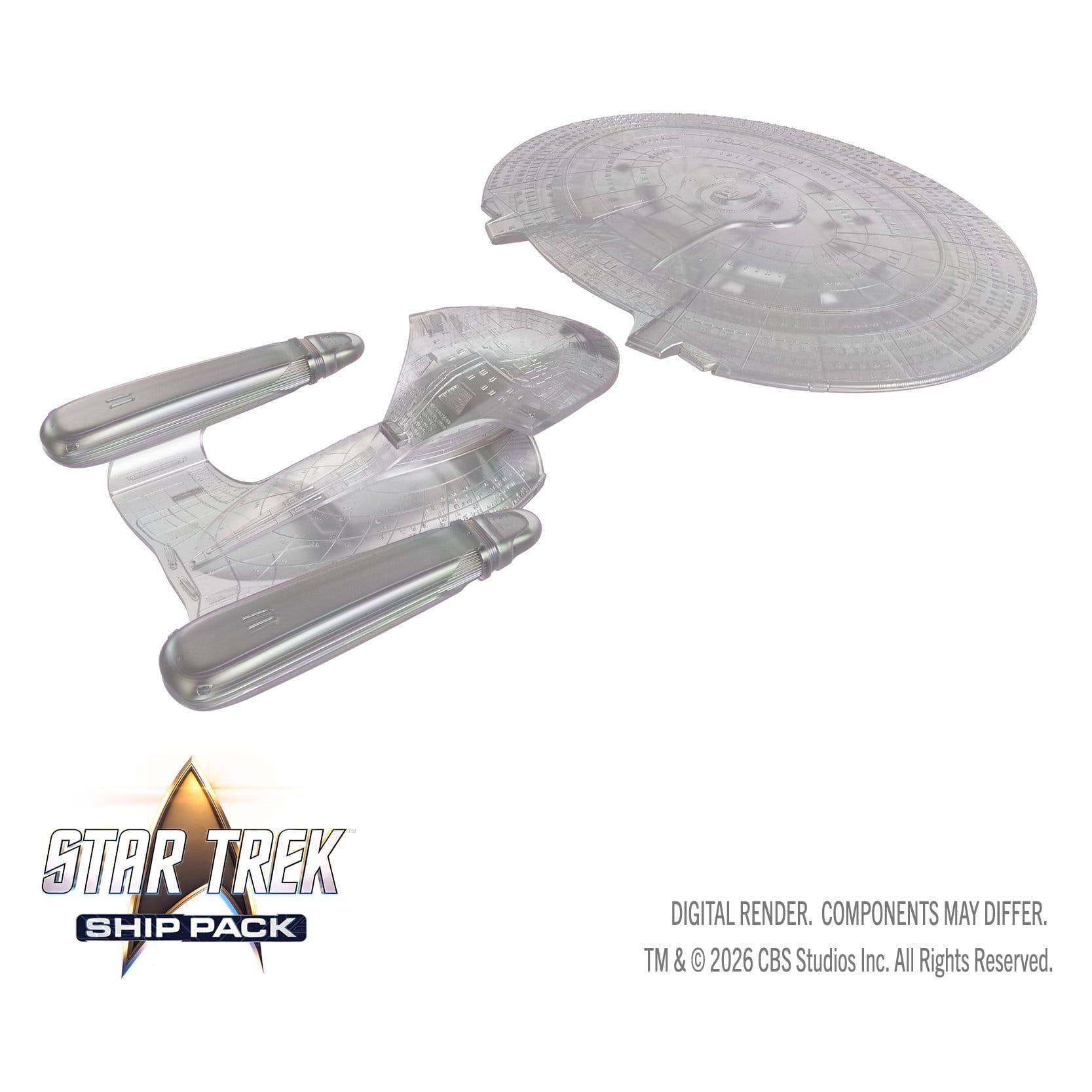 WizKids Star Trek Ship Pack U.S.S. Enterprise 60th Anniversary Edition Prepainted Miniatures PRE-ORDER