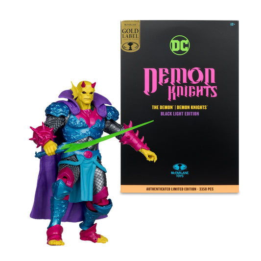 McFarlane Toys DC Multiverse Figure - The Demon (Demon Knights) Black Light Edition (Gold Label) PRE-ORDER