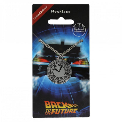 Fanattik Back To The Future Limited Edition Numbered Unisex Clock Necklace