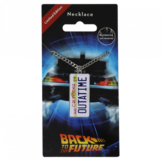 Fanattik Back To The Future Limited Edition Unisex Outatime Number Plate Necklace