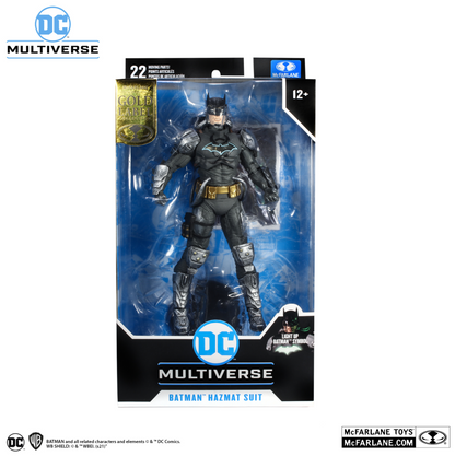 McFarlane Toys 7" DC Multiverse - BATMAN Hazmat Suit Figure (Light Up Logo) - Gold Label
