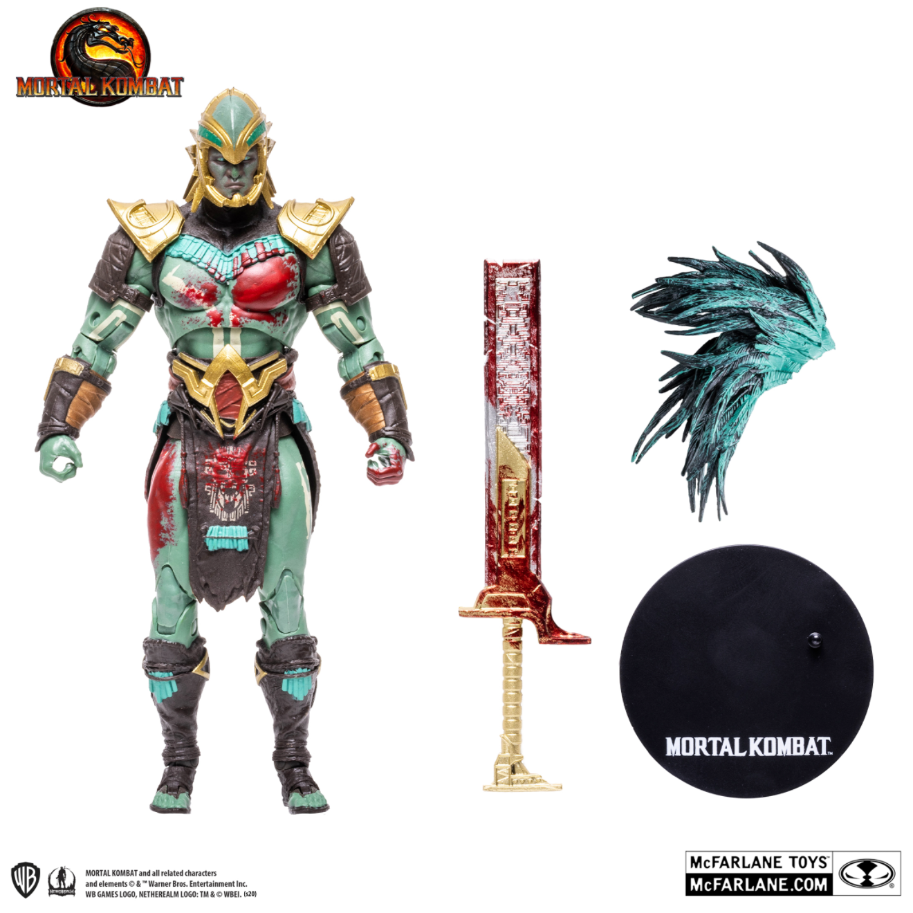 McFarlane Toys 7" Mortal Kombat 11 - KOTAL KAHN Figure (Bloody Variant)