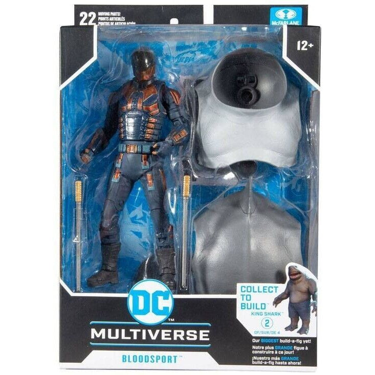 McFarlane Toys DC Multiverse Bloodsport 7" Action Figure The Suicide Squad King Shark BAF