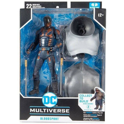 McFarlane Toys DC Multiverse Bloodsport 7" Action Figure The Suicide Squad King Shark BAF