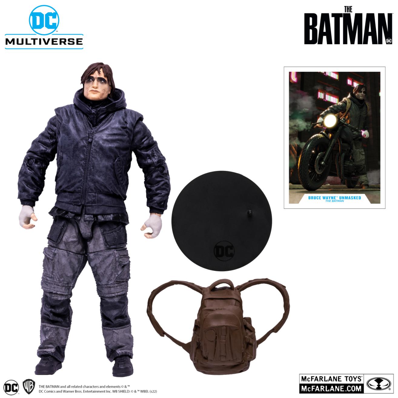 McFarlane Toys DC Multiverse Bruce Wayne Drifter (Unmasked Variant) 7" Action Figure The Batman 2022