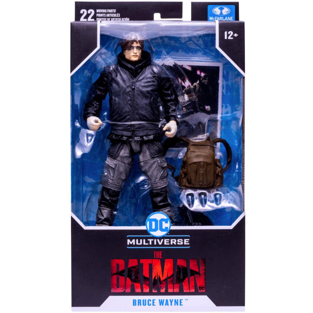 McFarlane Toys DC Multiverse Bruce Wayne Drifter (Unmasked Variant) 7" Action Figure The Batman 2022