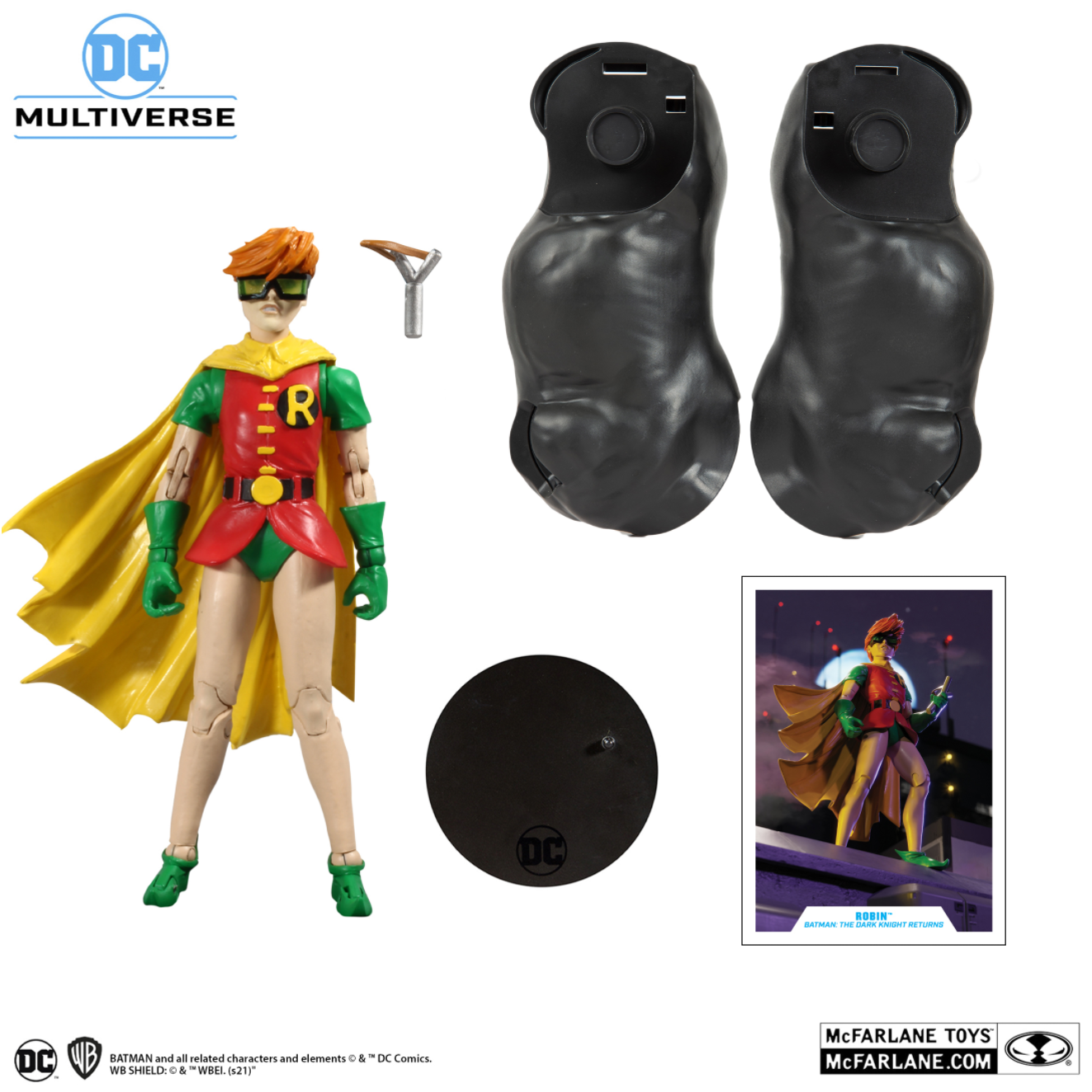McFarlane Toys DC Multiverse Robin 7" Action Figure Batman Dark Knight Returns Horse BAF