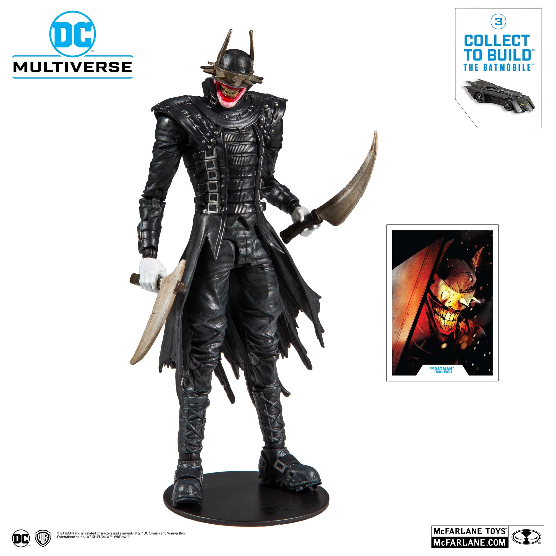 McFarlane Toys DC Multiverse The Batman Who Laughs Action Figure Batmobile BAF
