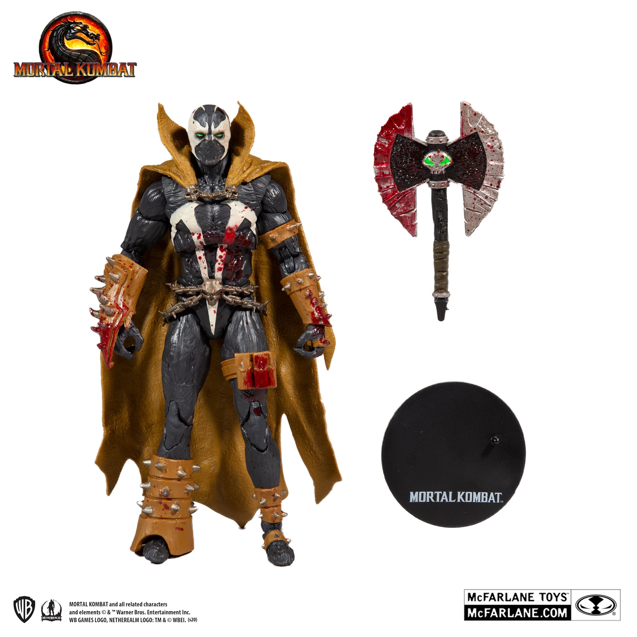 McFarlane Toys Figura Malefik Spawn (Bloody Disciple) – Mortal Kombat 11 – 17,8 Cm – 22 Punti Articolari – Con Accessori