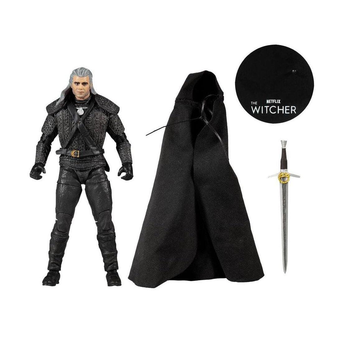 McFarlane Toys The Witcher Netflix Geralt of Rivia (Season 1) 7" Action Figure (Cloth Cape)