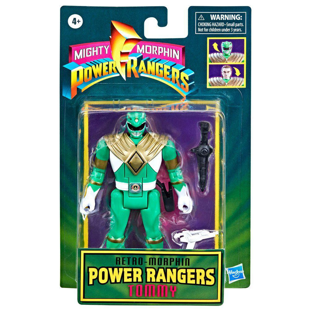 Power Rangers Mighty Morphin Retro Green Ranger Tommy 10cm Action Figure