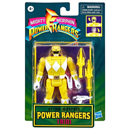 Power Rangers Mighty Morphin Retro Yellow Ranger Trini 10cm Action Figure