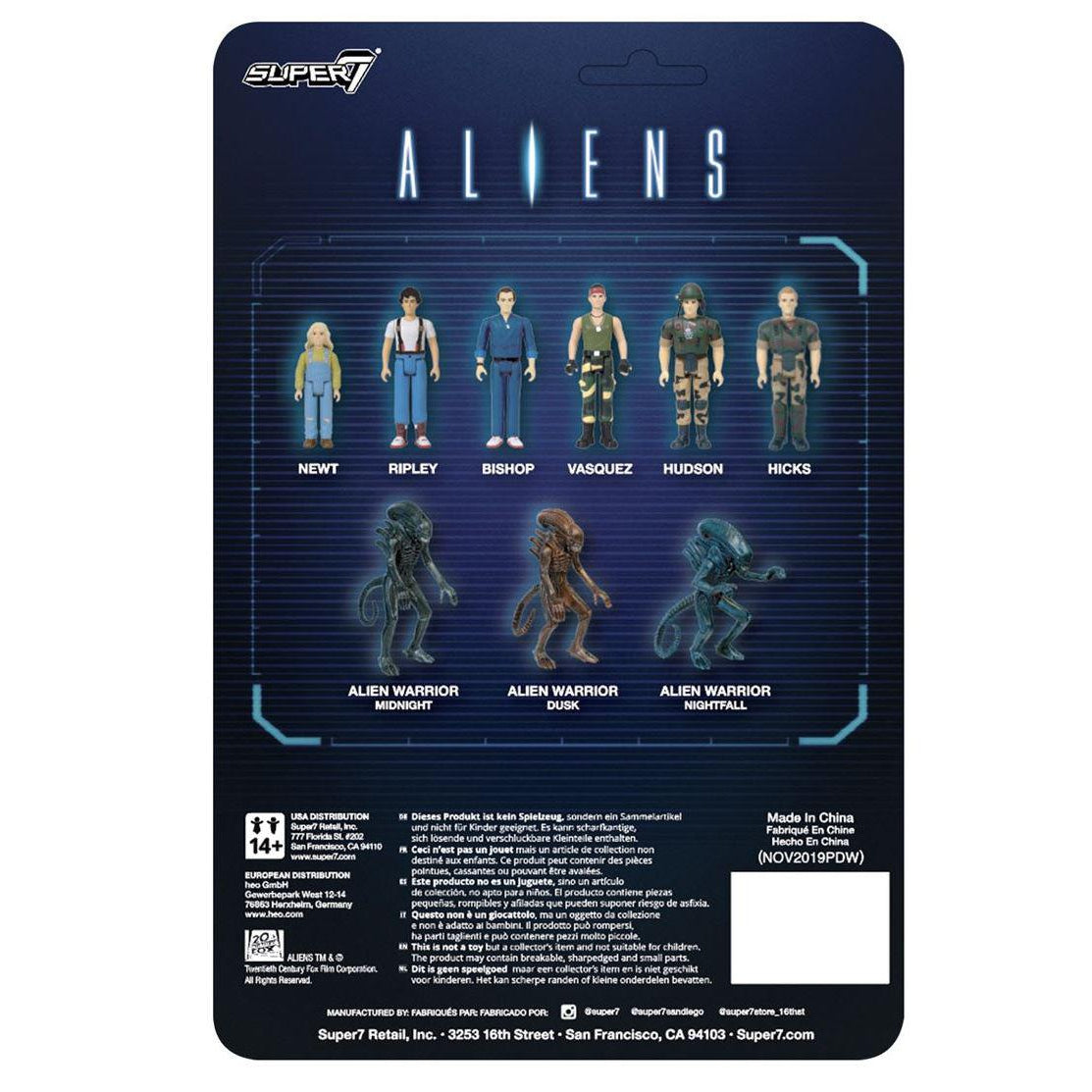 Super7 ReAction Aliens Hicks 3.75" Action Figure