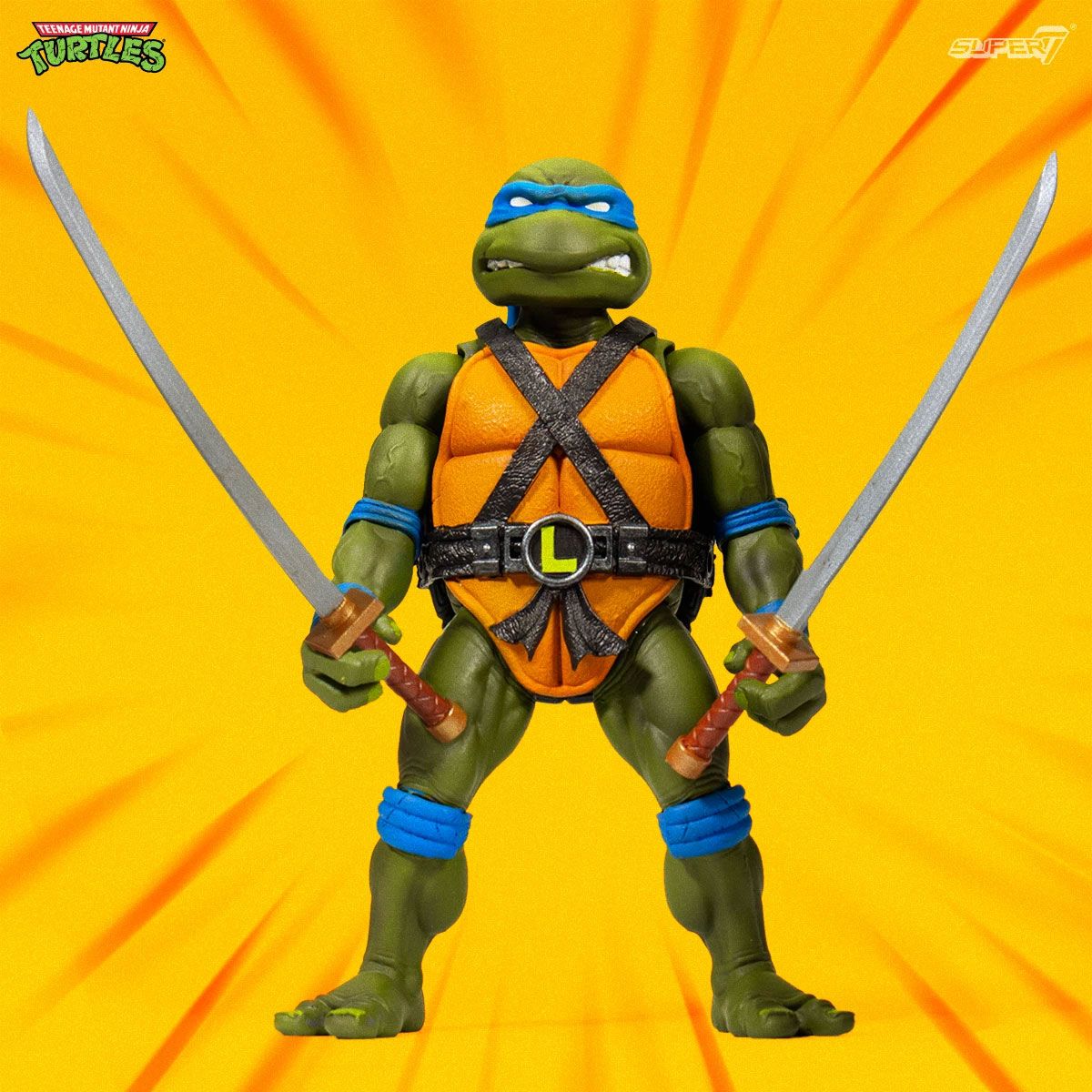 Super7 Teenage Mutant Ninja Turtles Ultimates Leonardo 18cm Action Figure Wave 2
