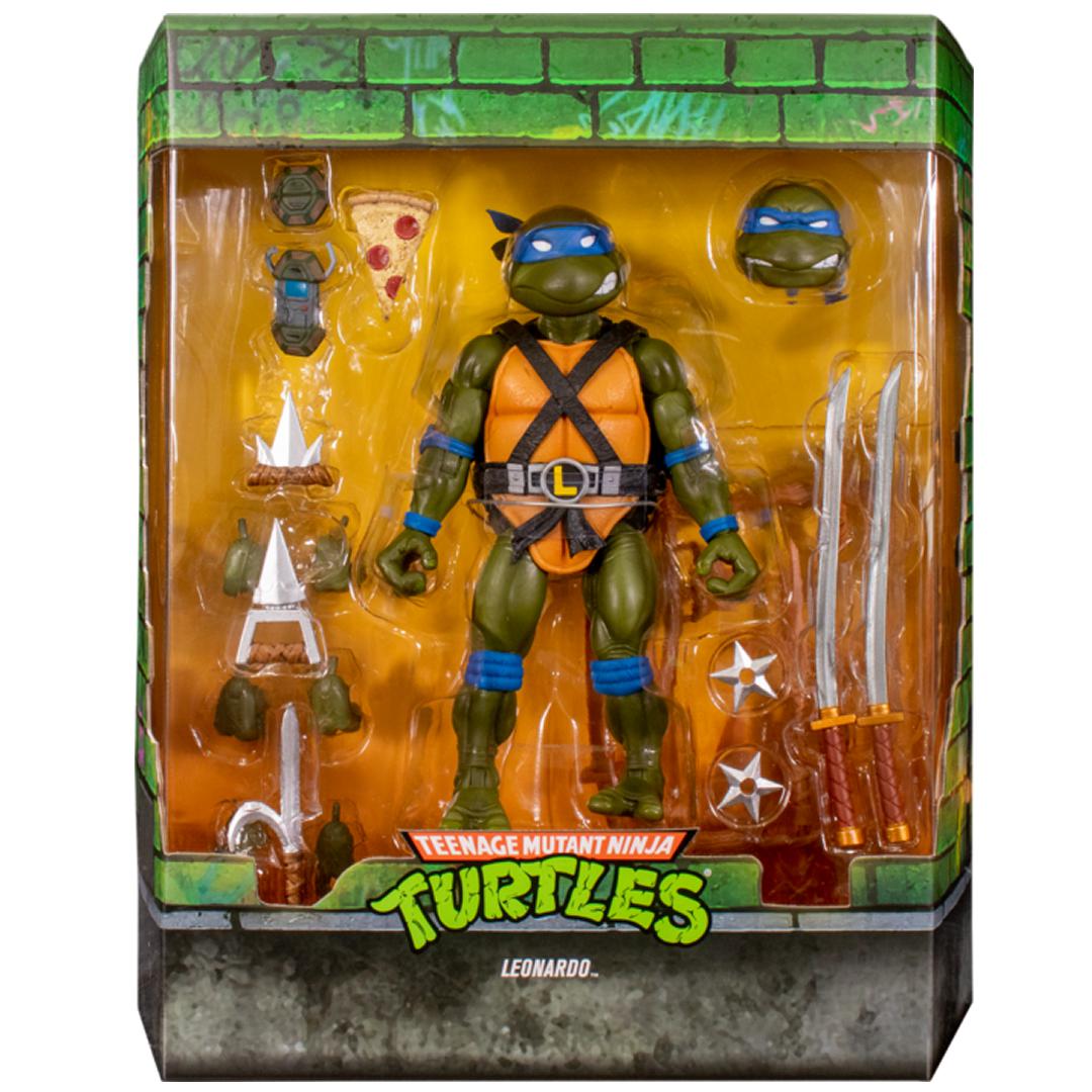 Super7 Teenage Mutant Ninja Turtles Ultimates Leonardo 18cm Action Figure Wave 2
