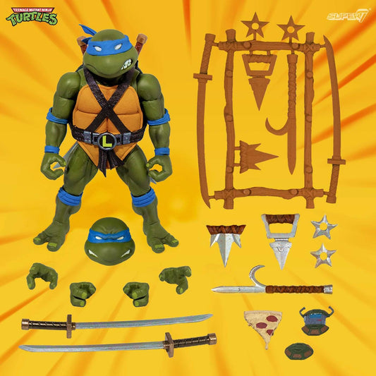 Super7 Teenage Mutant Ninja Turtles Ultimates Leonardo 18cm Action Figure Wave 2