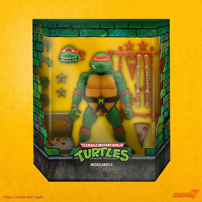 Super7 Teenage Mutant Ninja Turtles Ultimates Michelangelo 18cm Action Figure Wave 3