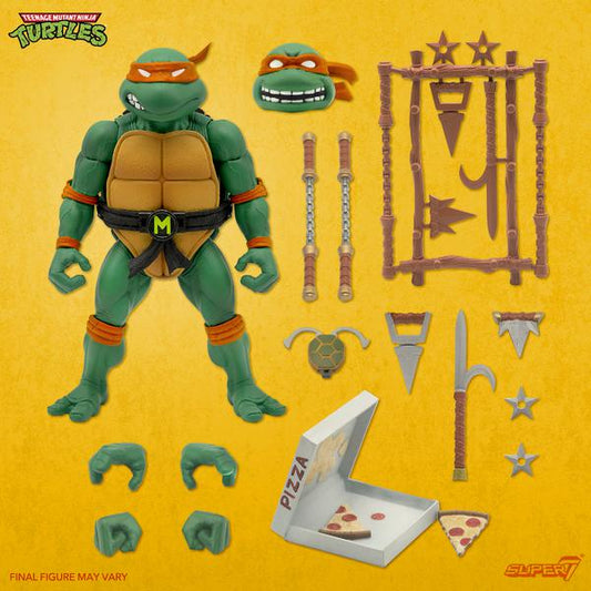 Super7 Teenage Mutant Ninja Turtles Ultimates Michelangelo 18cm Action Figure Wave 3