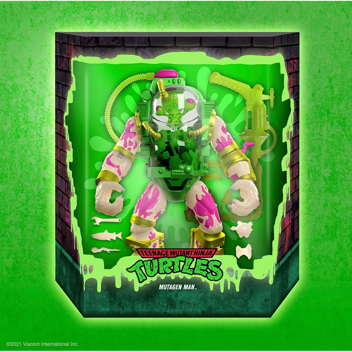 Super7 Teenage Mutant Ninja Turtles Ultimates Mutagen Man (Glow In The Dark) Exclusive 18cm Action Figure